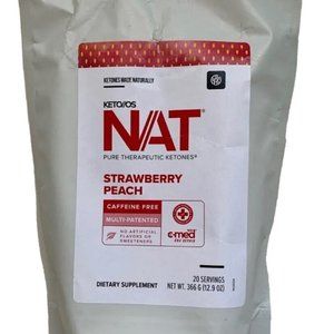 NEW Pruvit Ketones - Strawberry Peach Caffeine Free 20 Servings